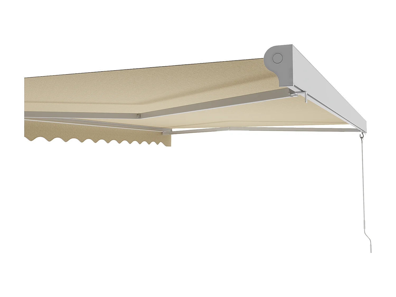 Tendone esterno motorizzato con semi-cassonetto 5 x 3 m Beige  - COFANA