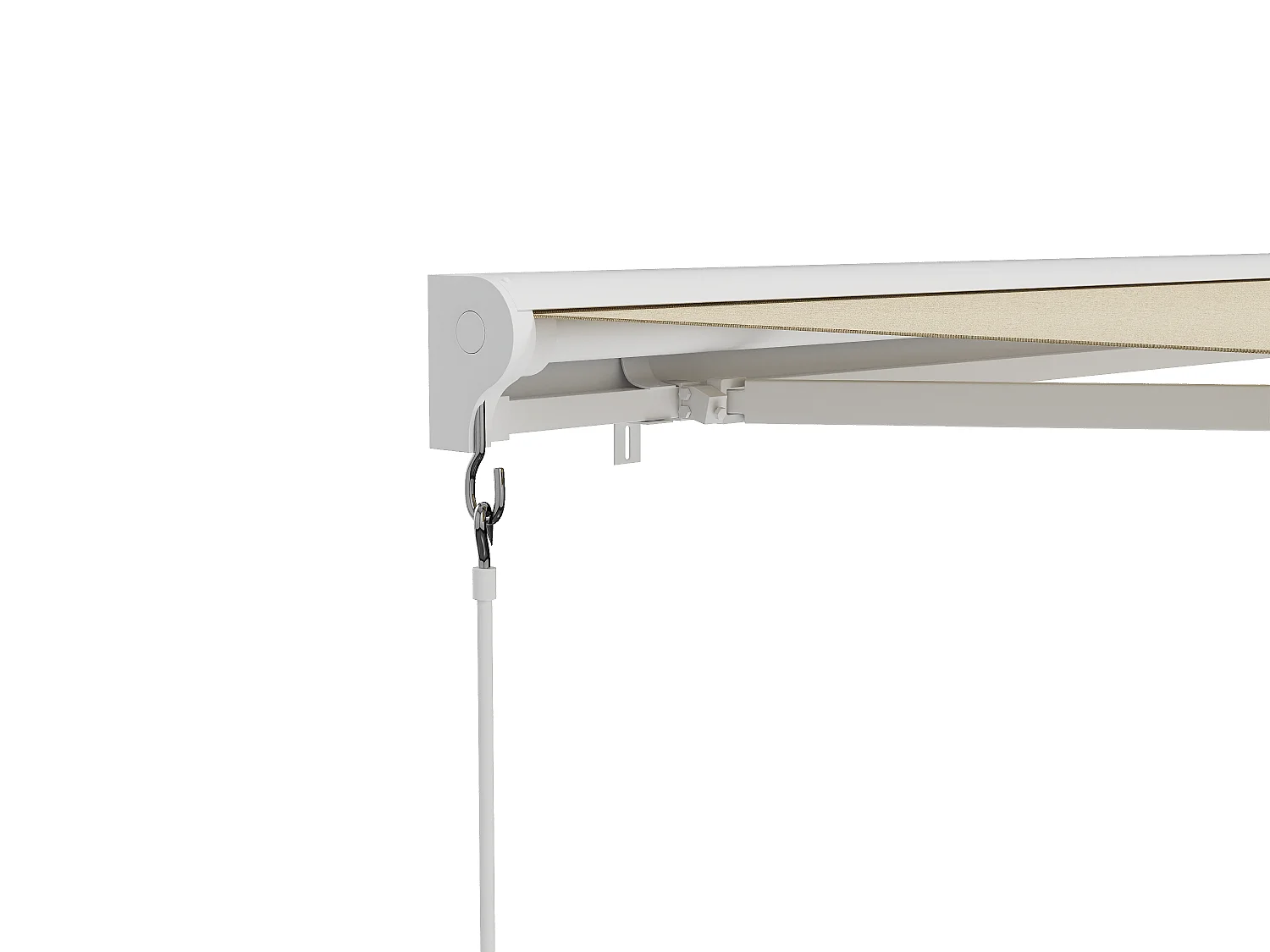 Tendone esterno motorizzato con semi-cassonetto 5 x 3 m Beige  - COFANA