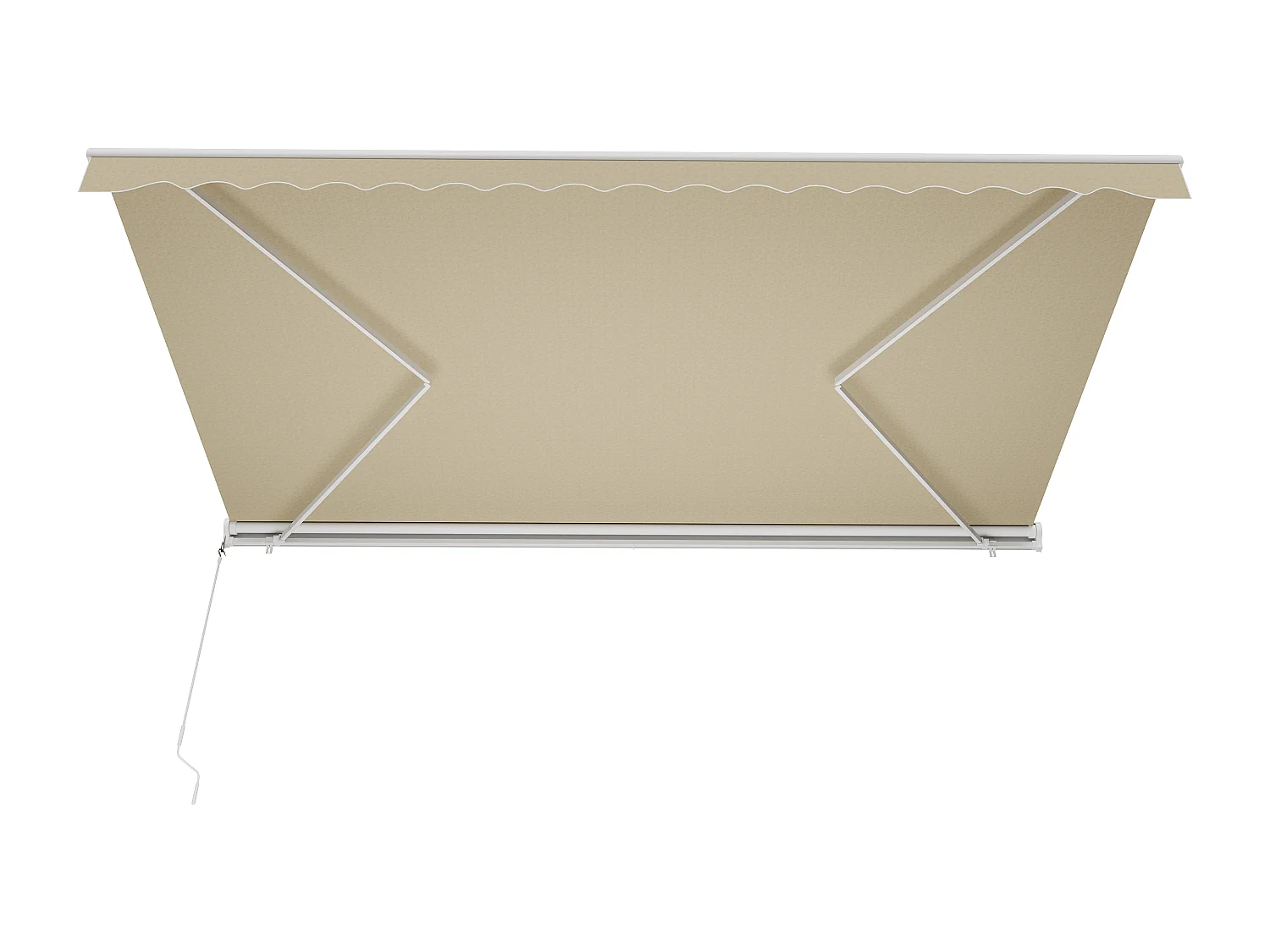 Tendone esterno motorizzato con semi-cassonetto 5 x 3 m Beige  - COFANA