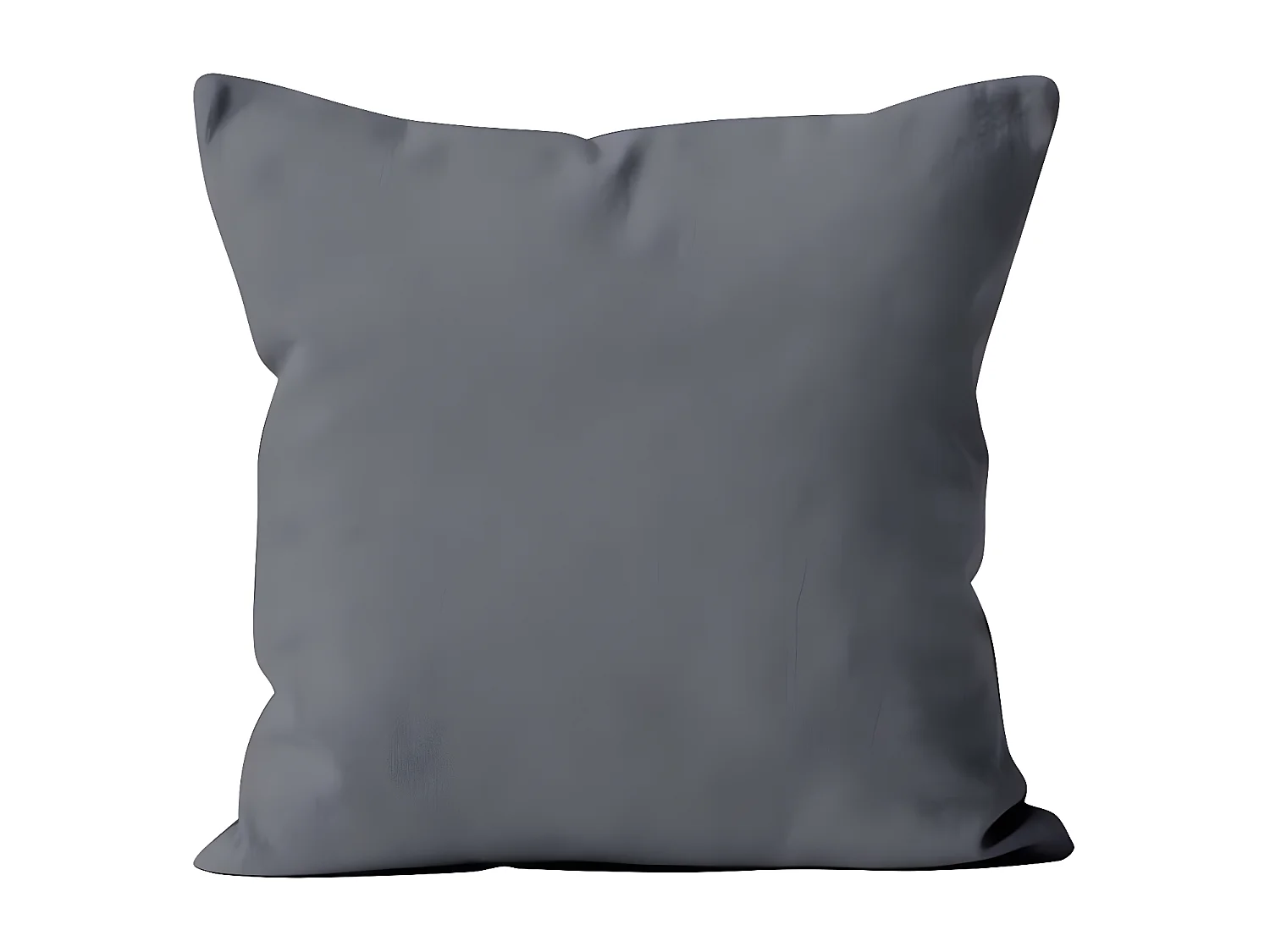 Housse de coussin unie 40x40 cm ALIX gris, par Soleil d'ocre