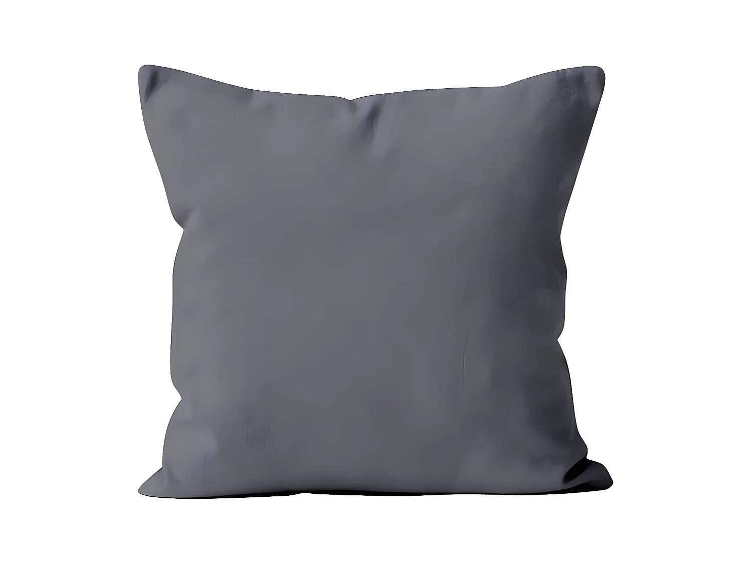 Housse de coussin unie 40x40 cm ALIX gris, par Soleil d'ocre