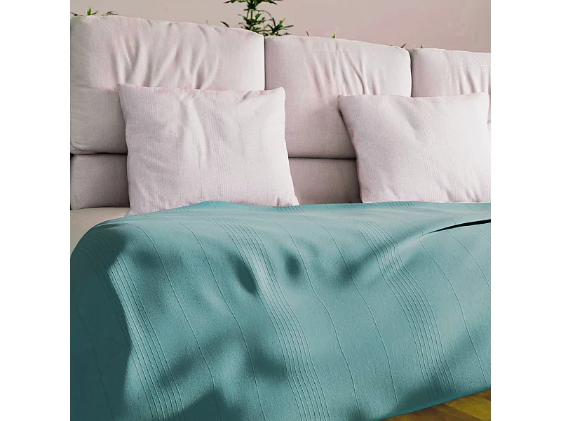 Colcha 180x220 cm ADELE Azul Laguna