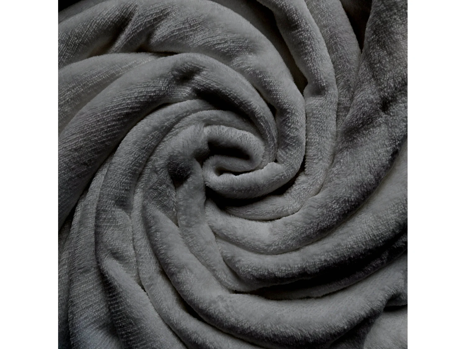 Manta de franela 180x220 cm CALIN gris, de Soleil d'Ocre