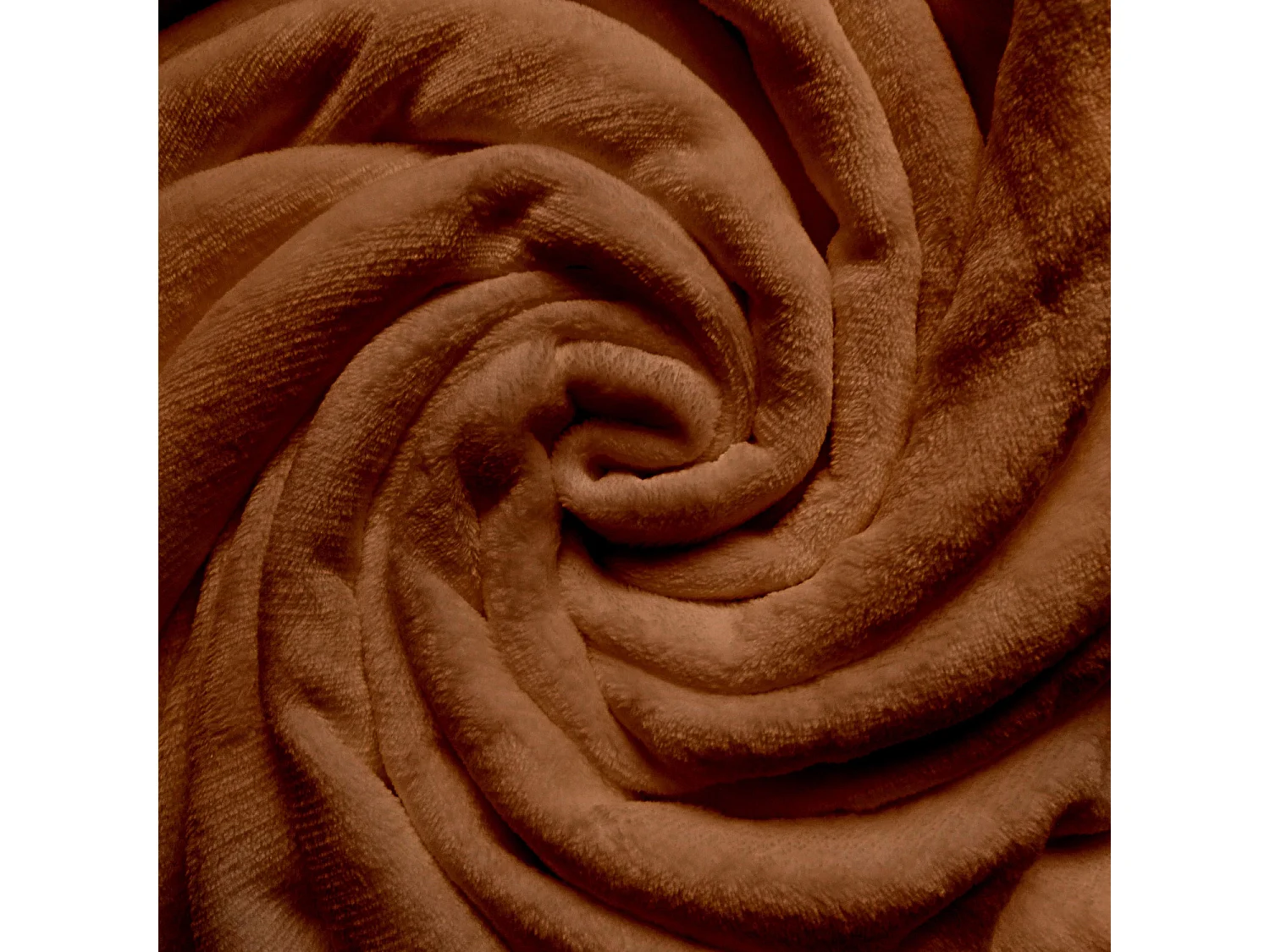 Manta de franela 180x220 cm CALIN terra, de Soleil d'Ocre