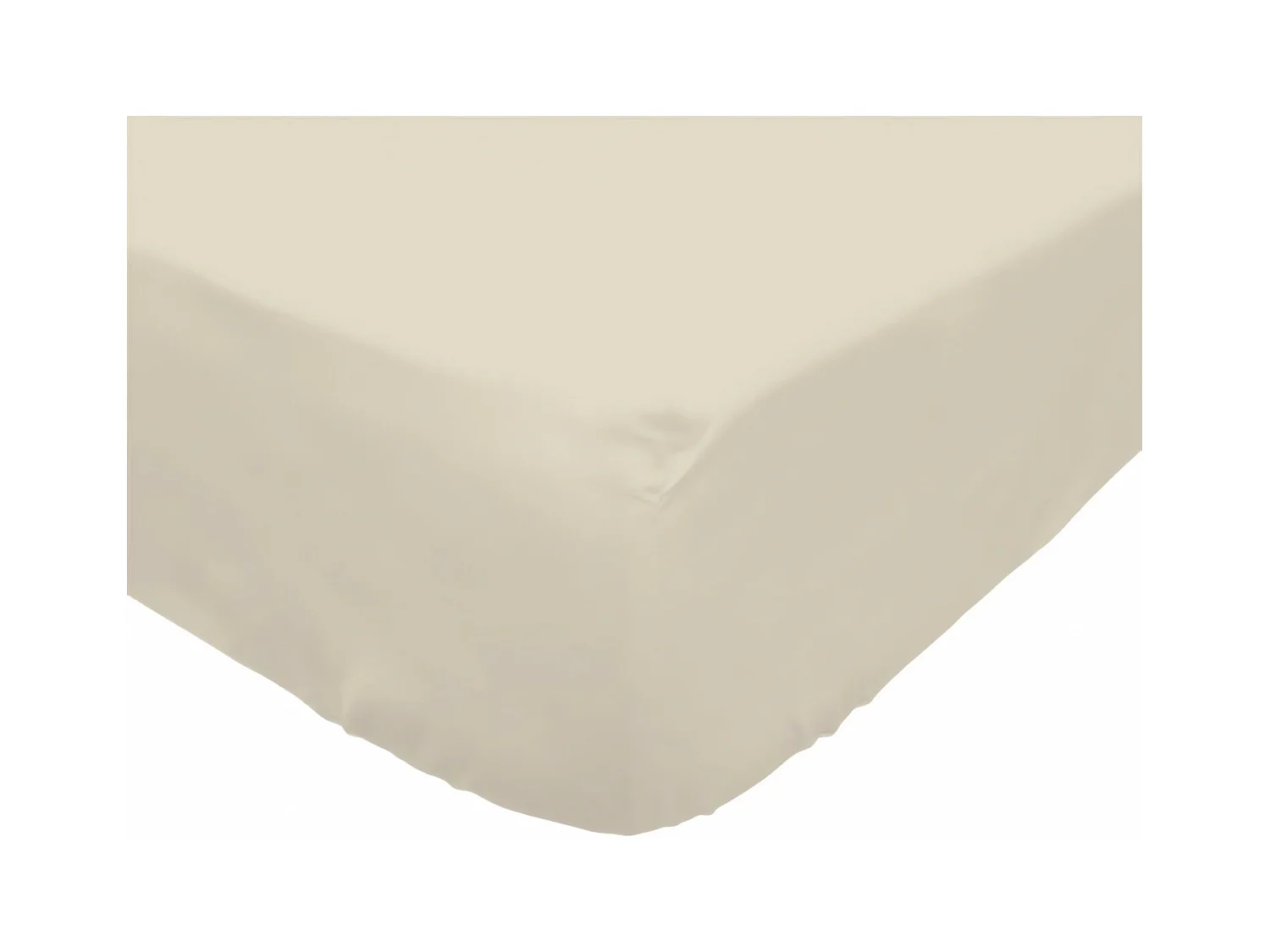 Bajera ajustable de algodón 140x190 cm PERCALE crudo