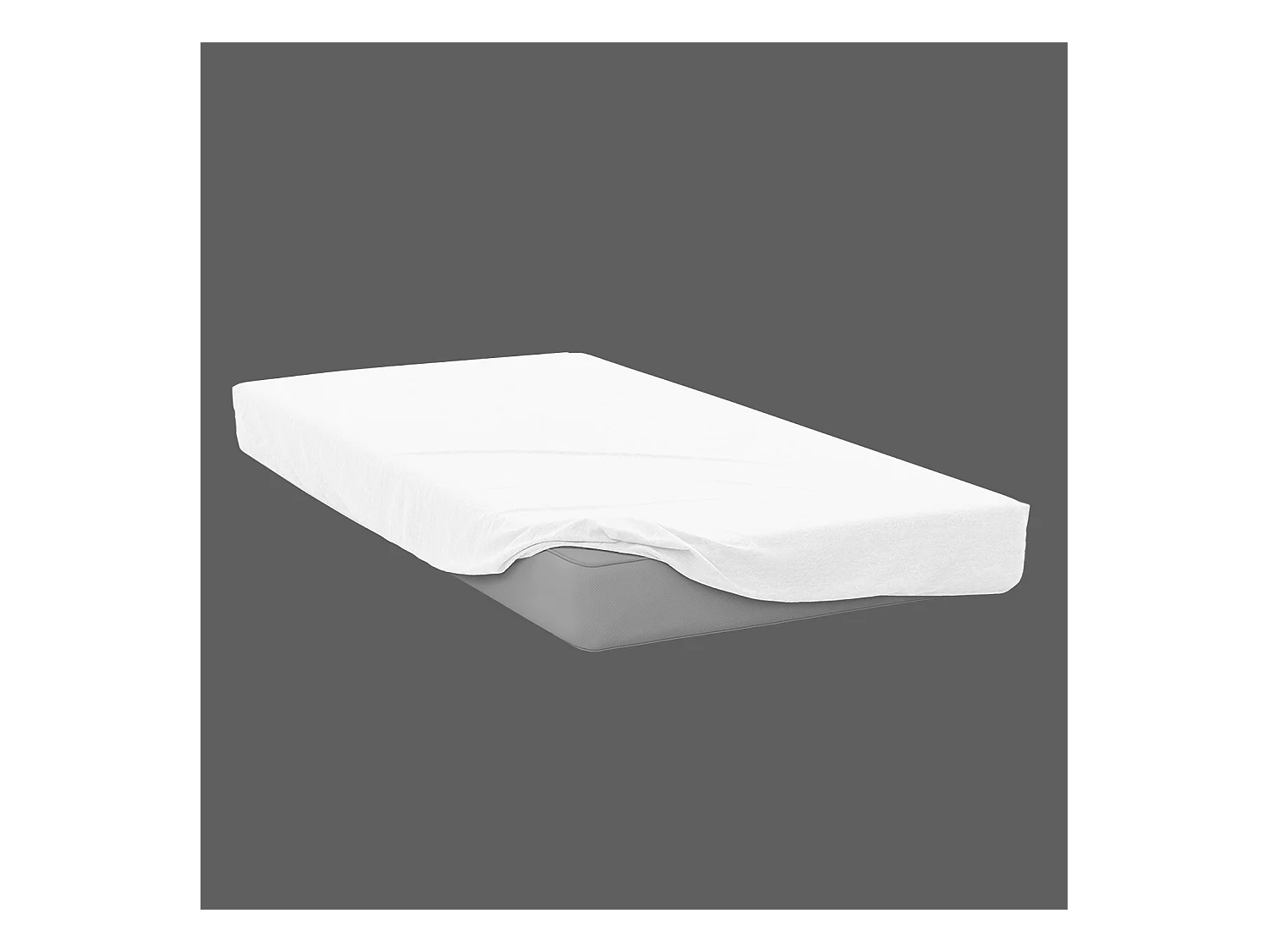Drap housse en coton 57 fils 60x120 cm BEBE blanc, par Soleil d'Ocre