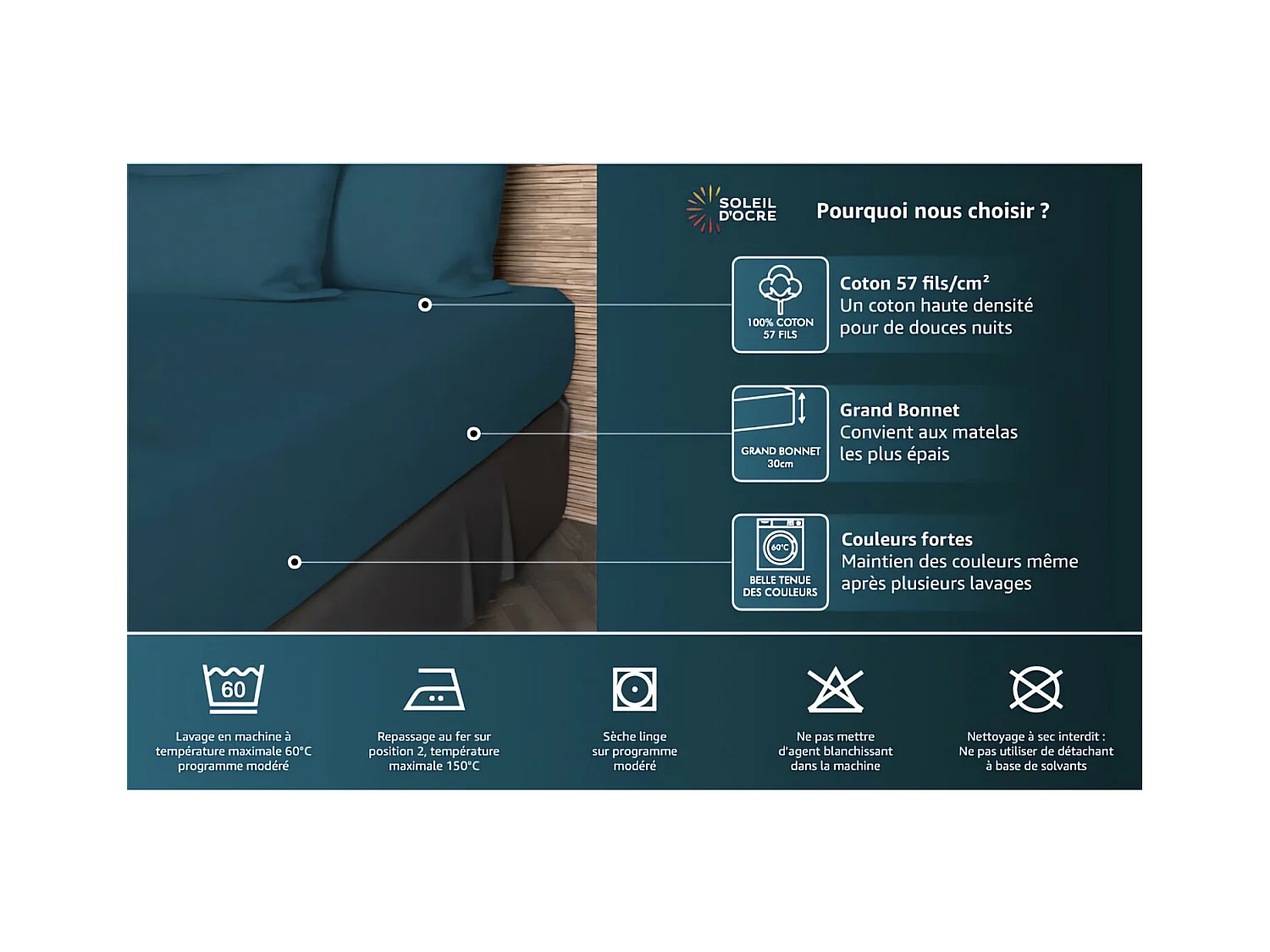 Bajera ajustable de algodón 57 hilos 180x200 cm UNI rosa viejo