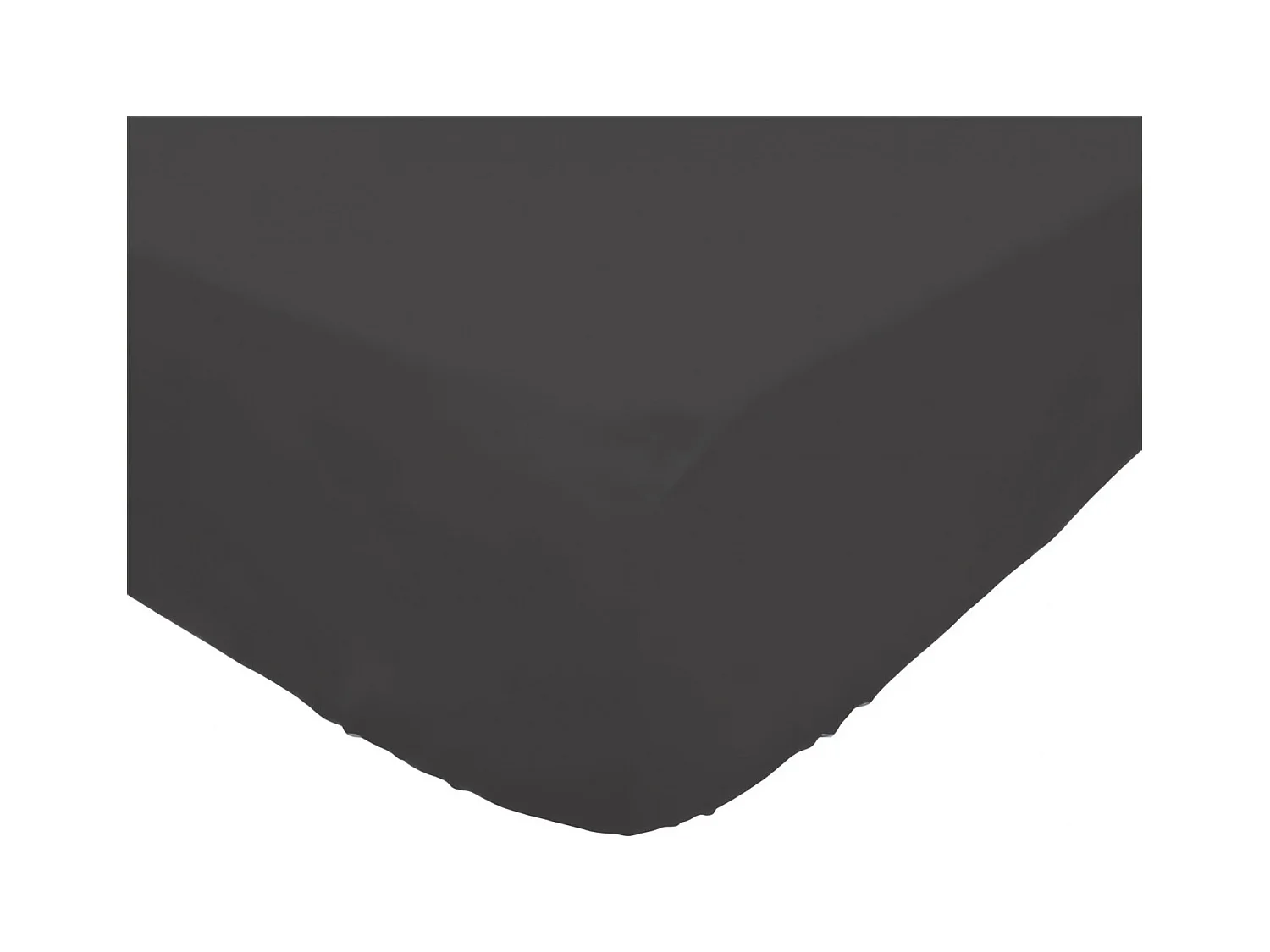 Bajera ajustable de algodón 200x200 cm PERCALE antracita