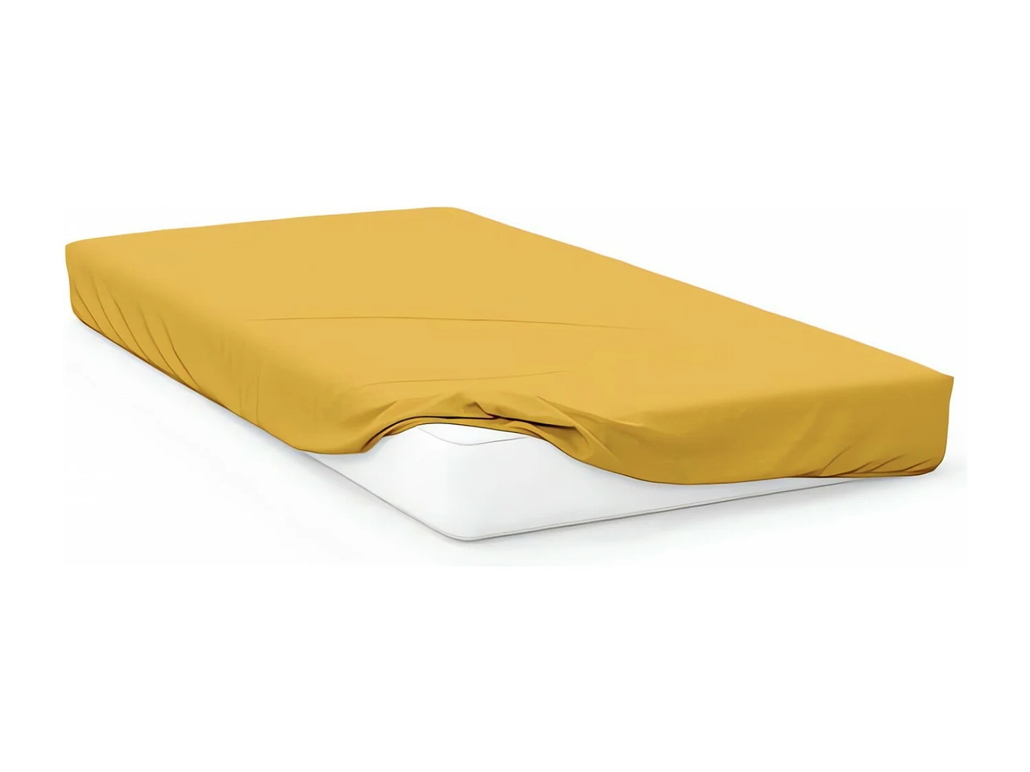 Sábana bebé en JERSEY 60x120 cm amarillo