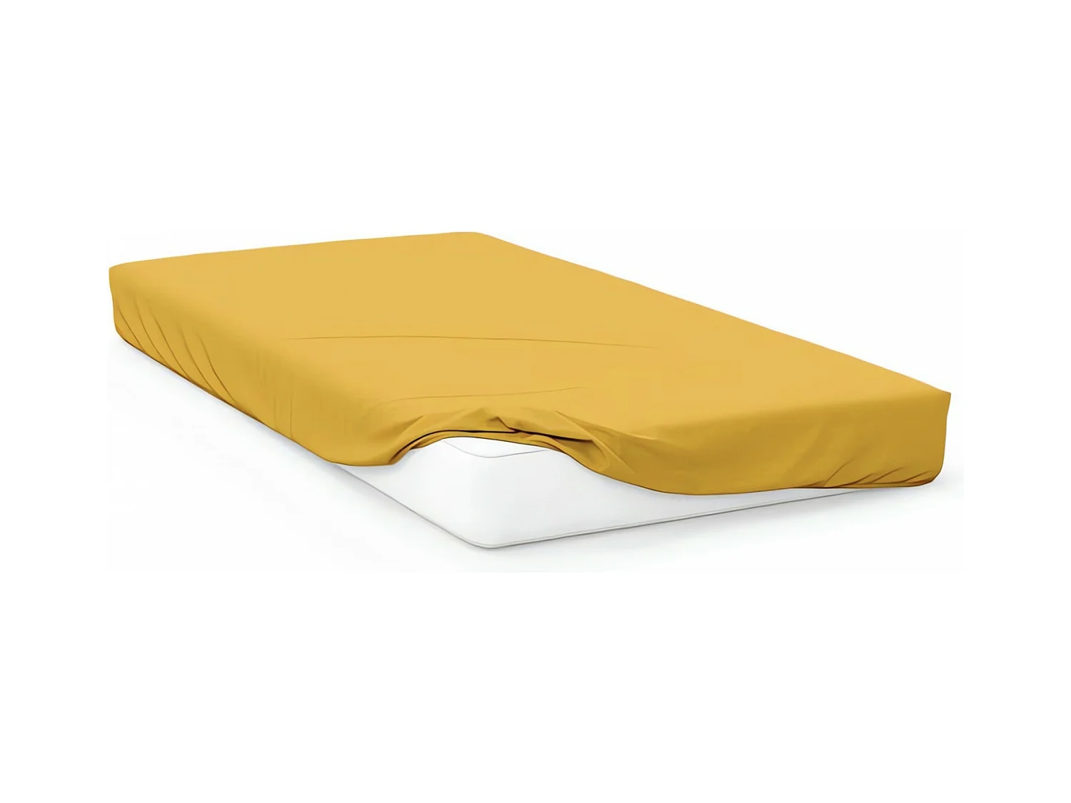 Drap housse bébé en JERSEY 60x120 cm jaune