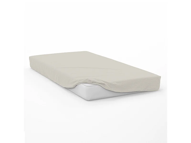 Drap housse en coton 57 fils 70x140 cm BEBE lin, par Soleil d'Ocre