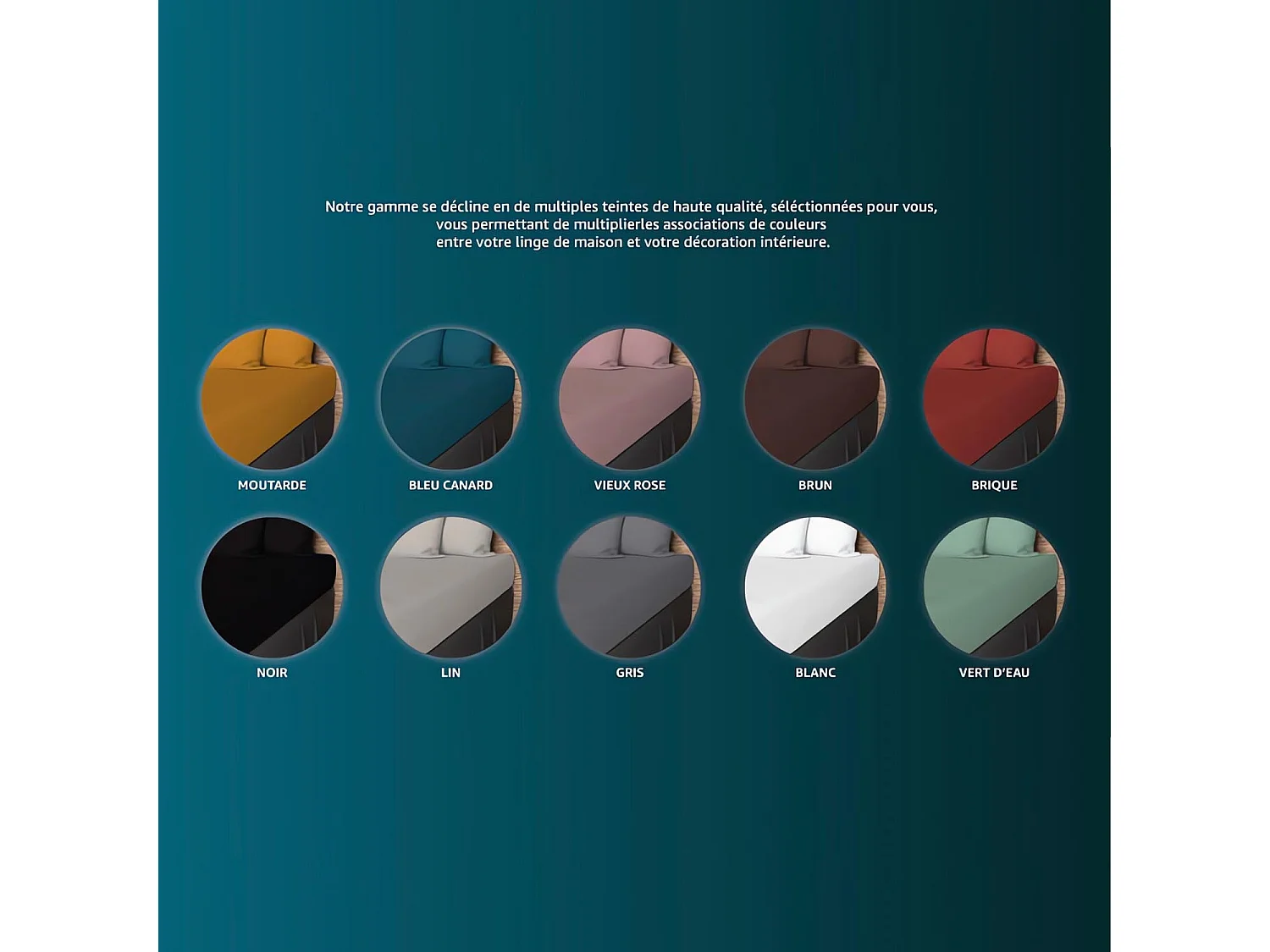 Drap housse en coton 160x200 cm JERSEY noir, par Soleil d'ocre