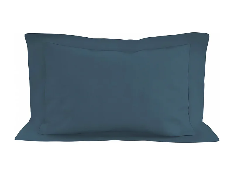 Funda de almohada de algodón 57 hilos 50x70 cm UNI azul
