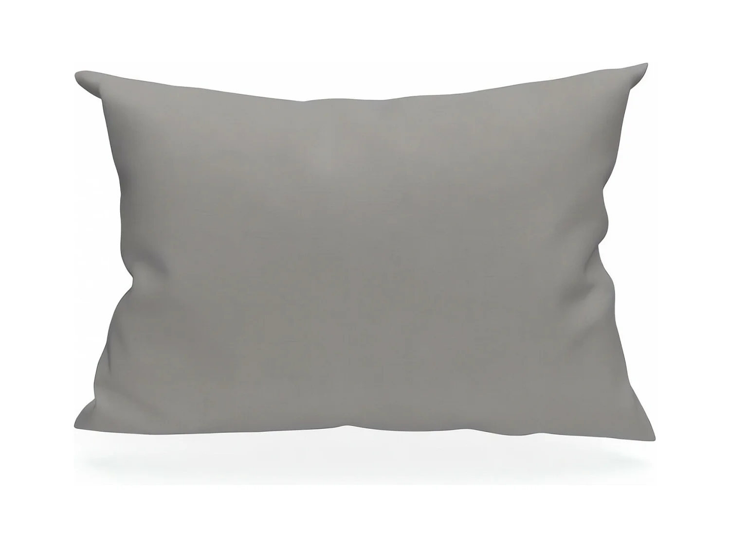 Taie d'oreiller rectangle US 50x75 cm en coton uni 57 Fils SOLEIL D'OCRE gris