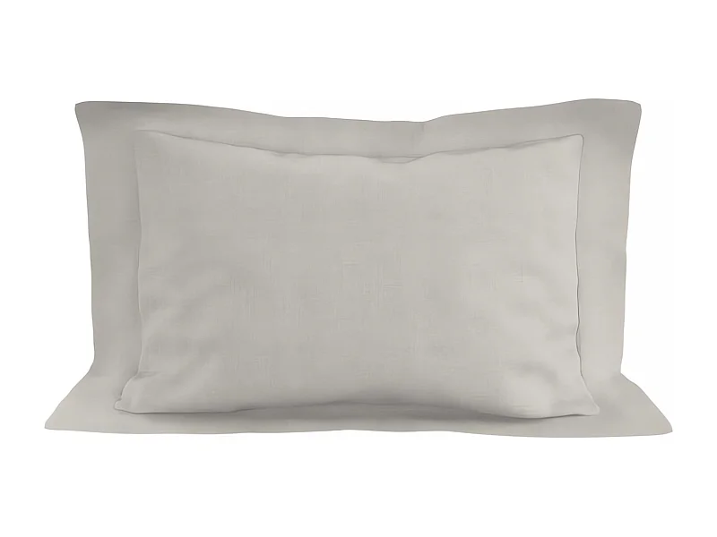 Taie d'oreiller en coton 57 fils 50x70 cm UNI lin, par Soleil d'ocre