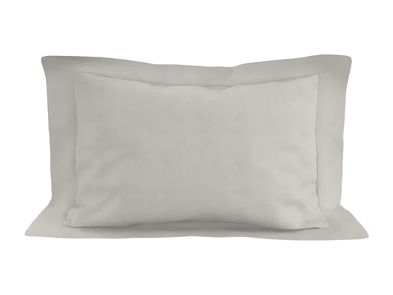 Funda de almohada de algodón 57 hilos 50x70 cm LISO lino