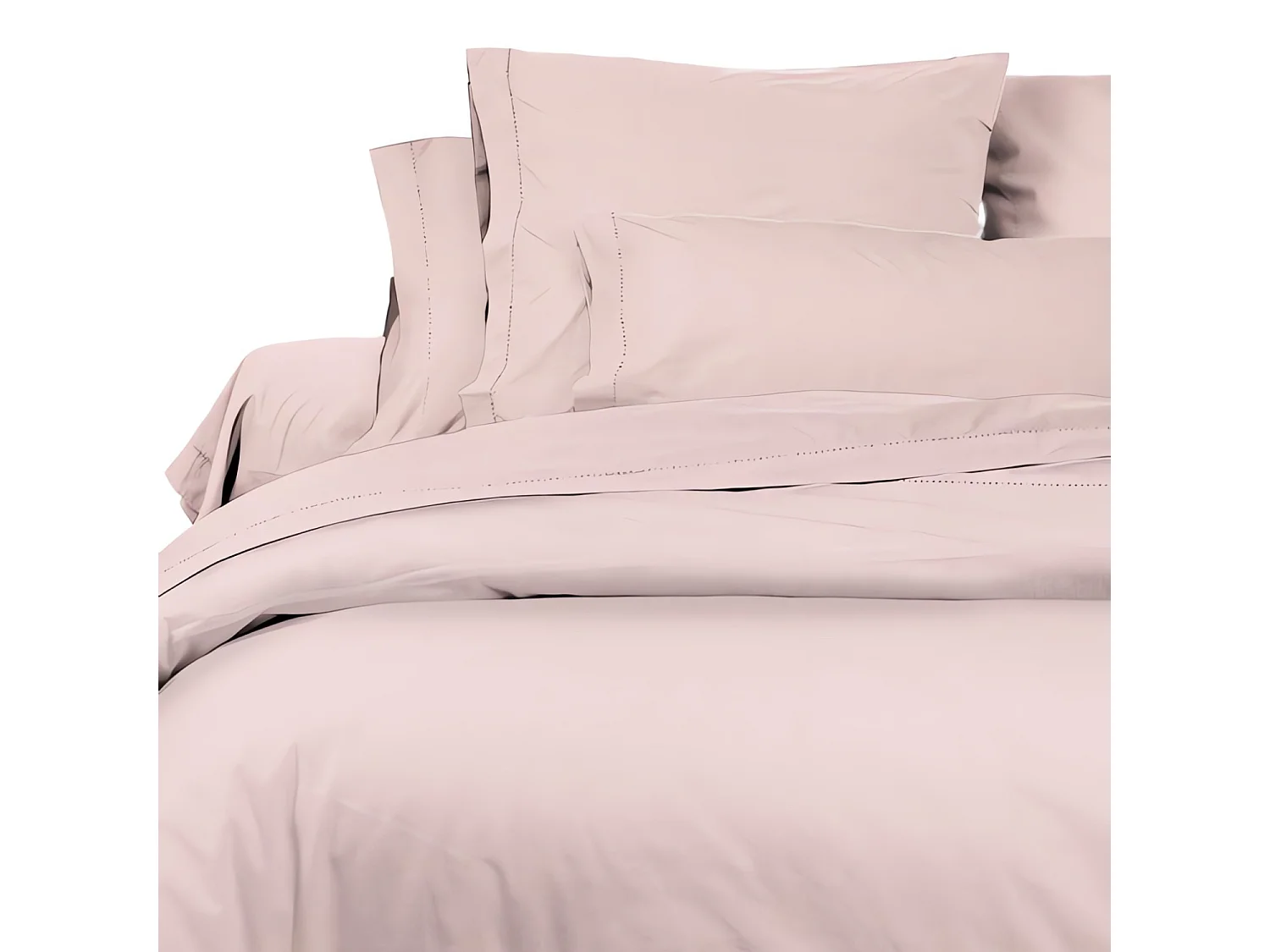 Funda de almohada americana en percal de algodón 50x75 cm CAMILLE rosa, por Songe de Camille