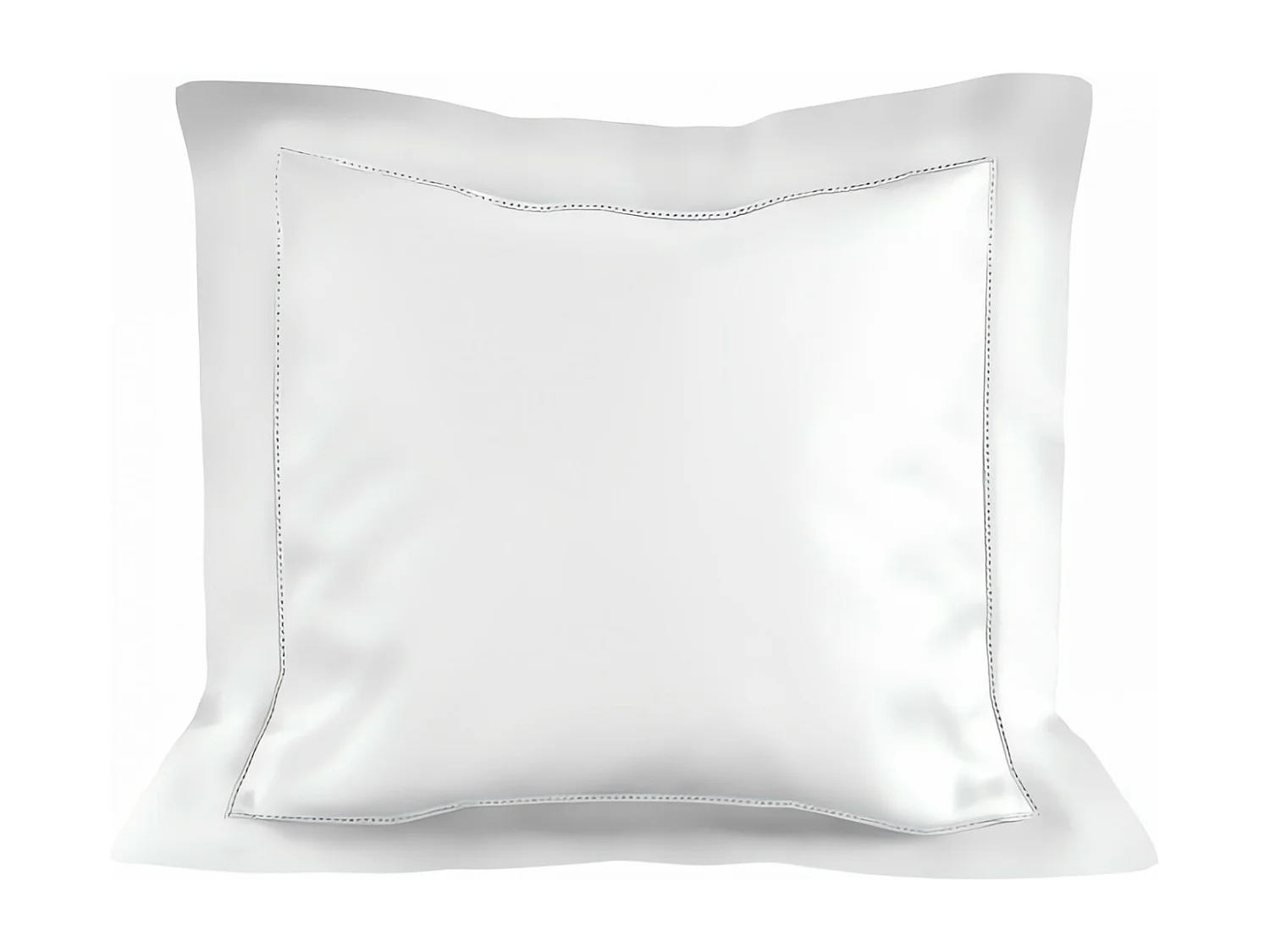 Taie d'oreiller en coton 63x63 cm PERCALE blanc, par Soleil d'ocre
