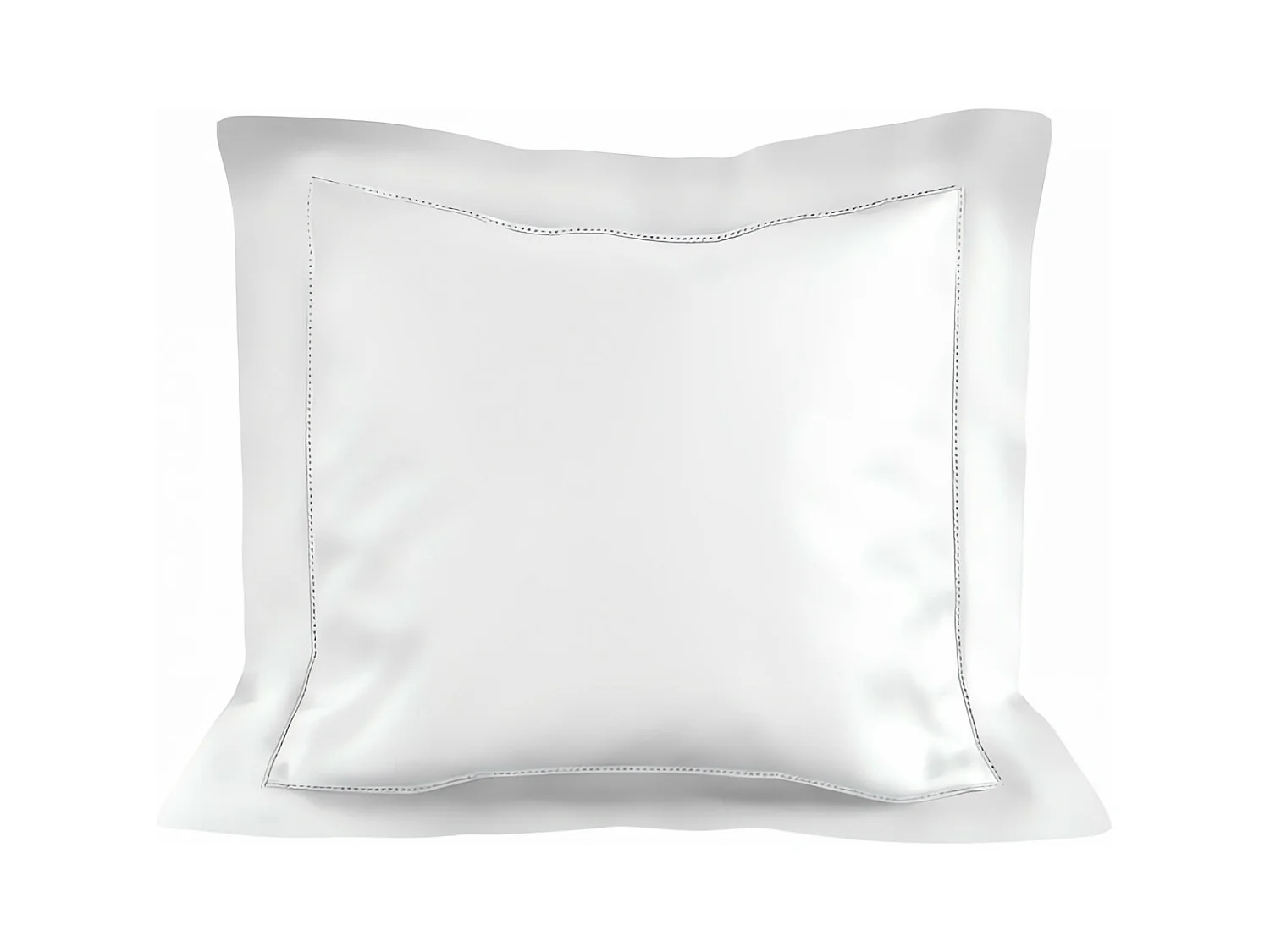 Taie d'oreiller en coton 63x63 cm PERCALE blanc, par Soleil d'ocre