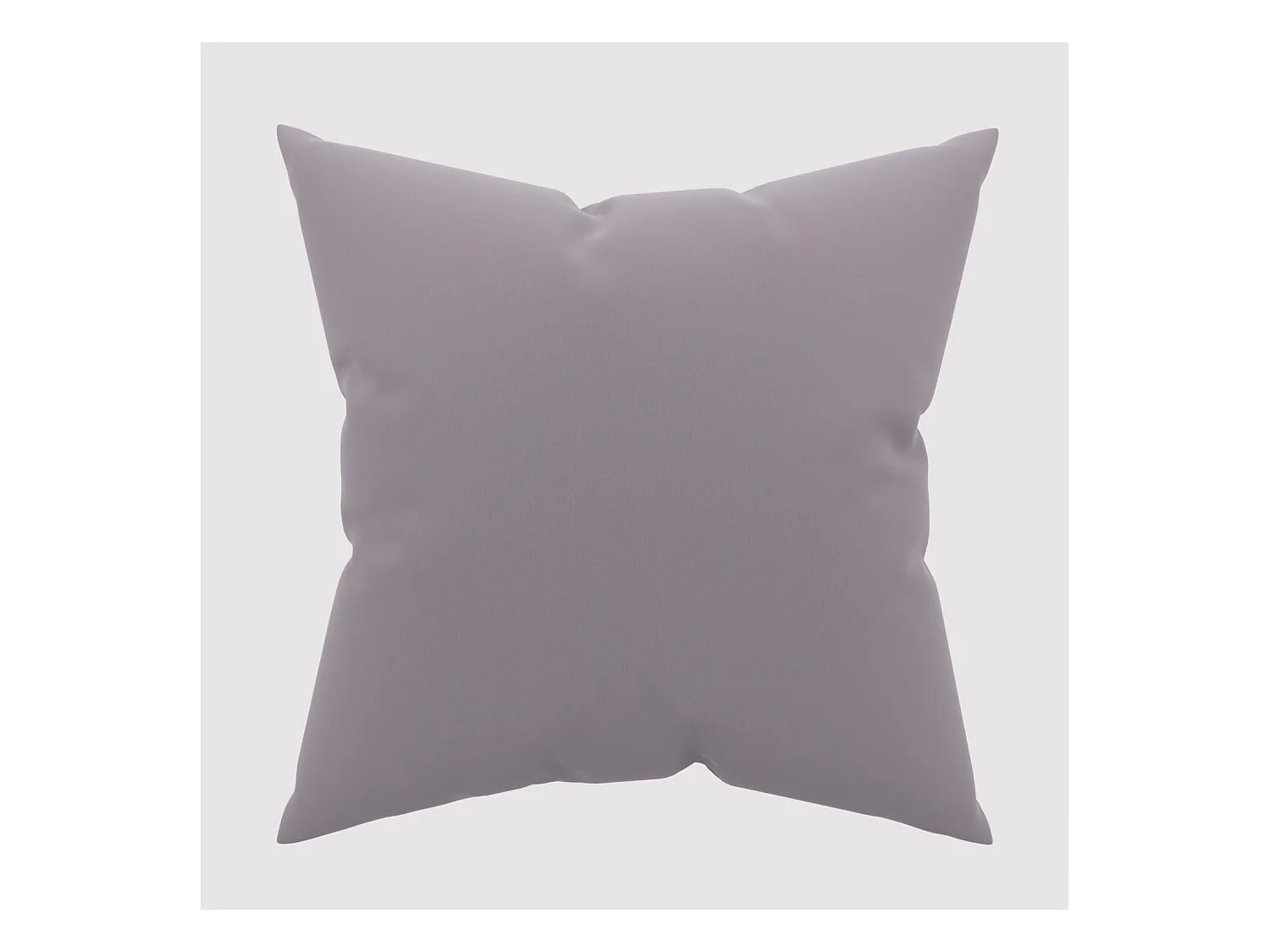 Taie d'oreiller unie 63x63 cm ZZZ gris