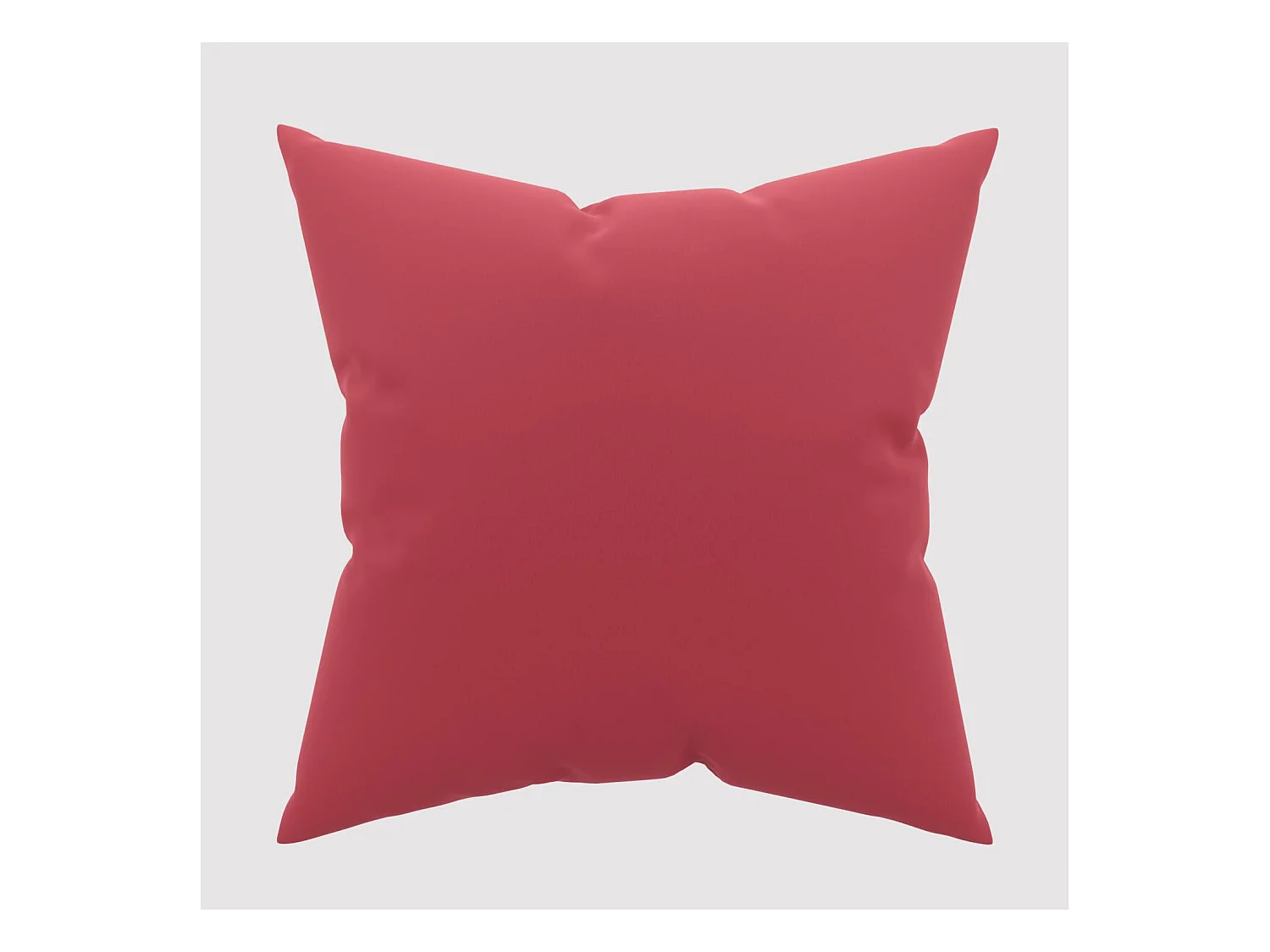 Taie d'oreiller unie 63x63 cm ZZZ rouge