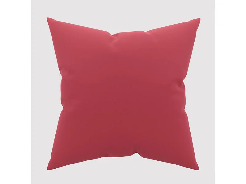 Taie d'oreiller unie 63x63 cm ZZZ rouge