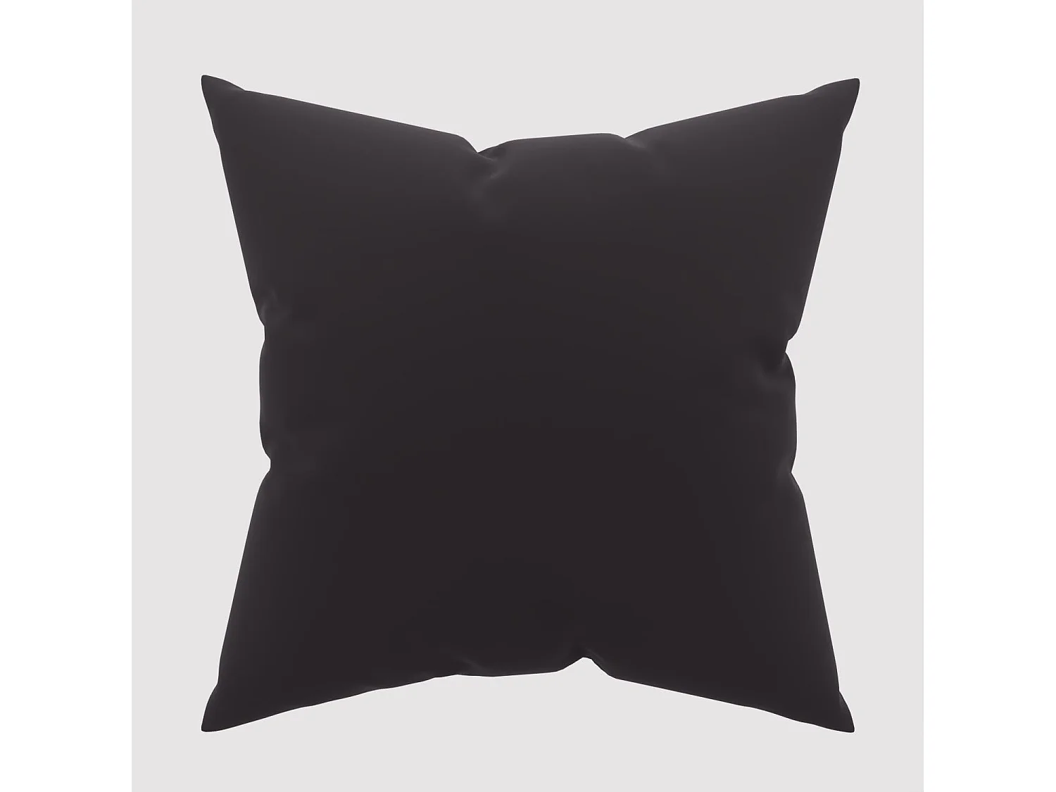 Funda de almohada lisa 63x63 cm ZZZ negro