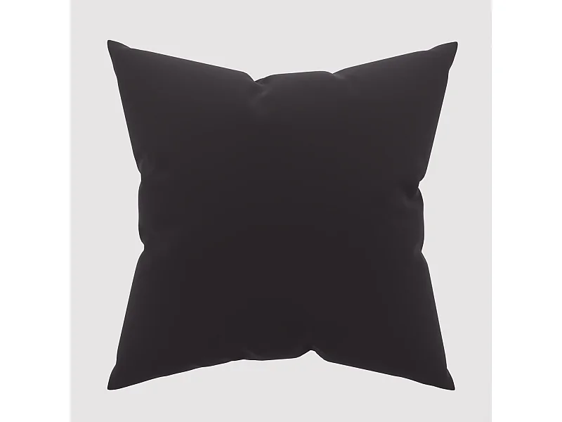 Taie d'oreiller unie 63x63 cm ZZZ noir