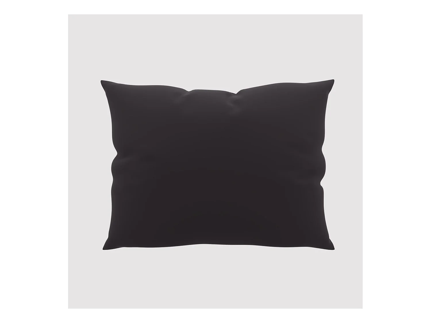 Taie d'oreiller unie 50x70 cm ZZZ noir