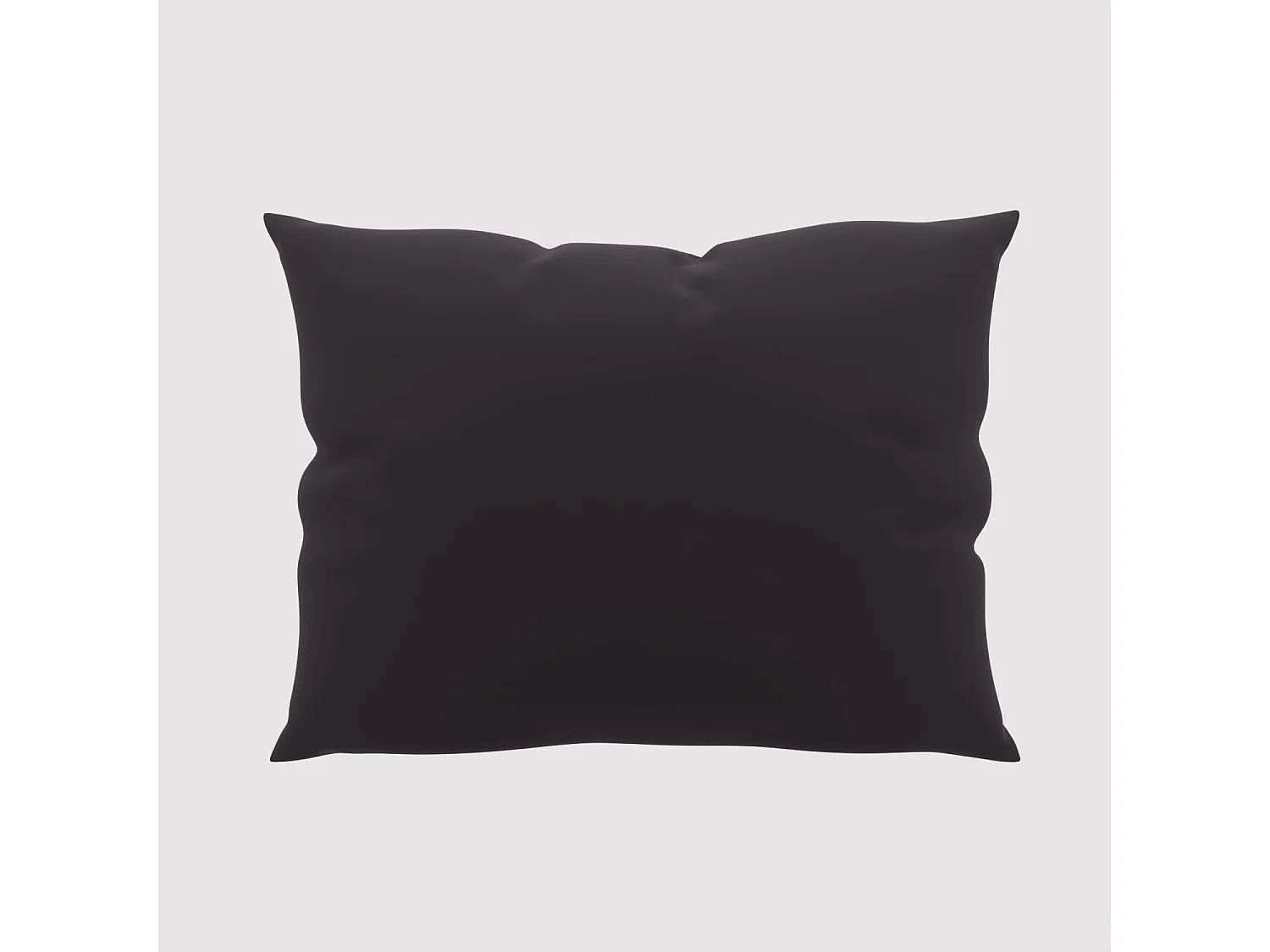 Taie d'oreiller unie 50x70 cm ZZZ noir