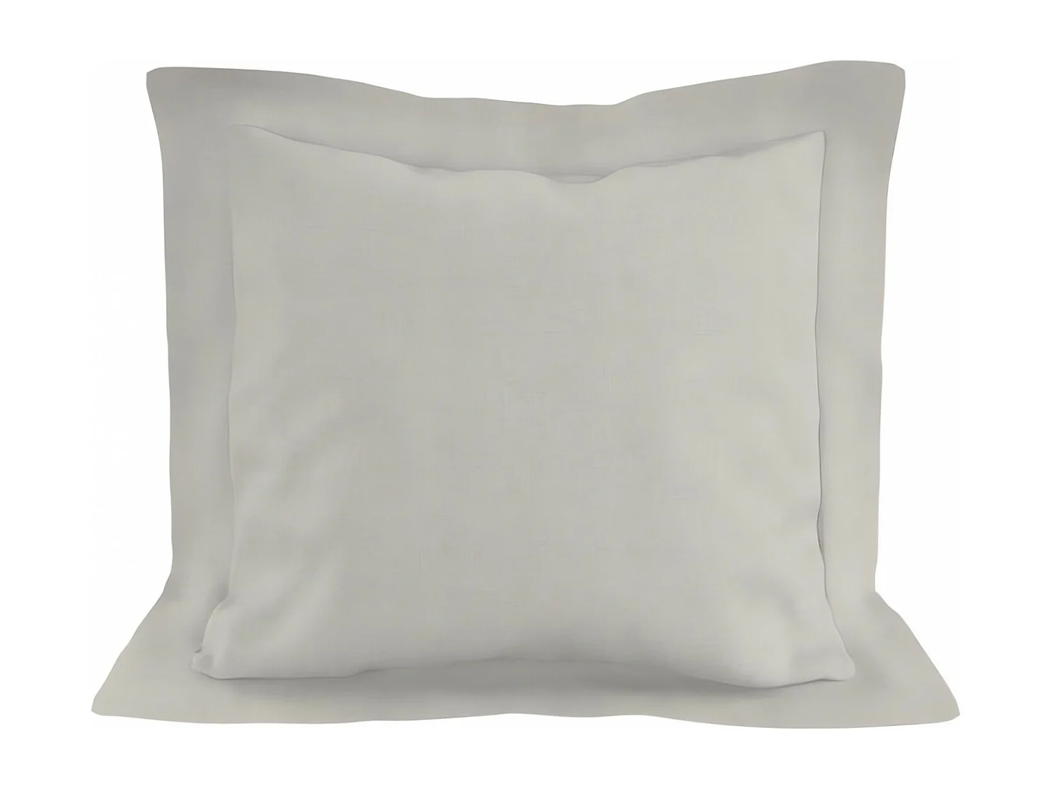 Taie d'oreiller en coton 57 fils 63x63 cm UNI lin, par Soleil d'ocre