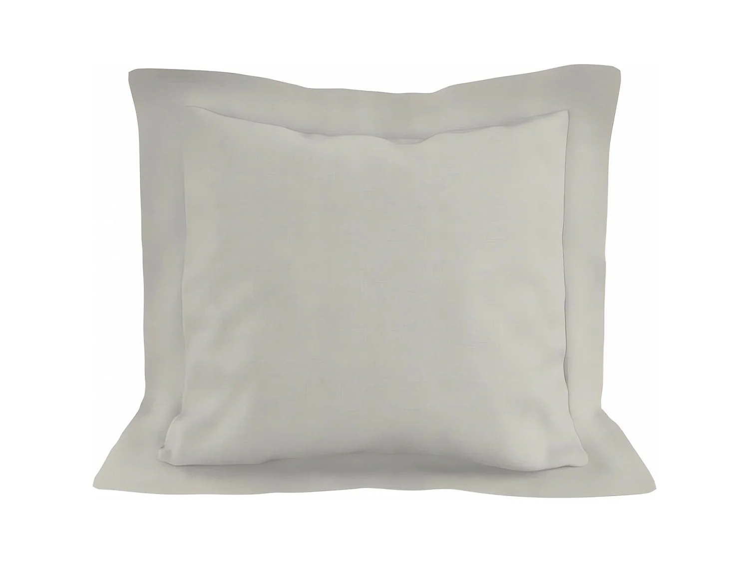 Taie d'oreiller en coton 57 fils 63x63 cm UNI lin, par Soleil d'ocre
