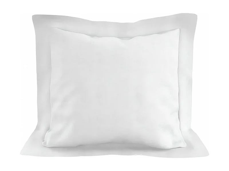 Funda de almohada de algodón 57 hilos 63x63 cm UNI blanco