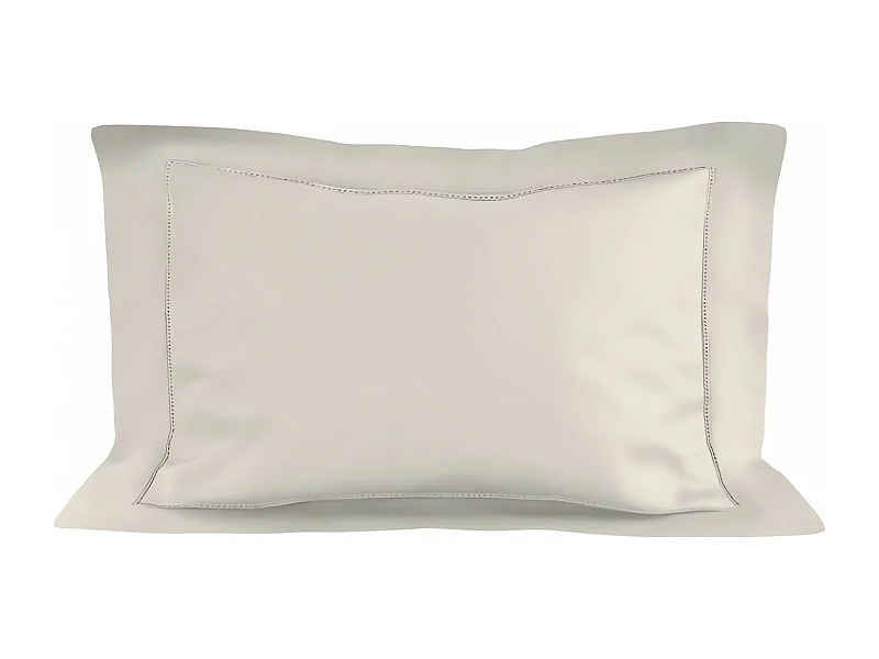 Taie d'oreiller en coton 50x75 cm PERCALE ecru, par Soleil d'ocre