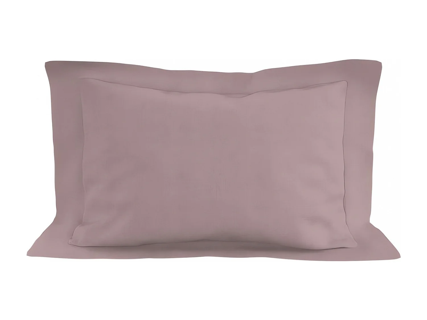 Funda de almohada de algodón 57 hilos 50x70 cm UNI rosa viejo