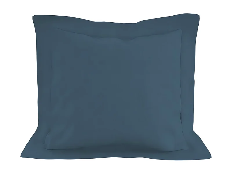 Funda de almohada de algodón 57 hilos 63x63 cm LISO azul