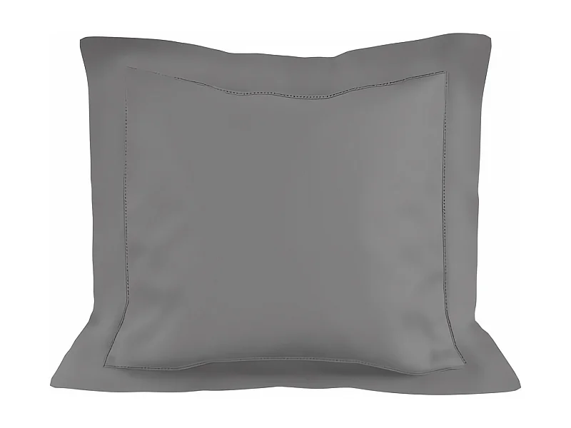 Funda de almohada de algodón 63x63 cm PERCALE gris