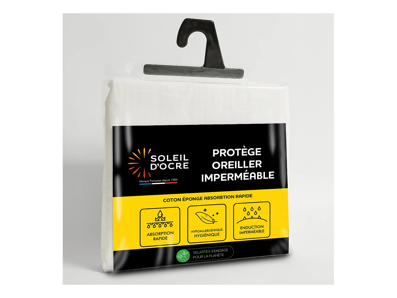 Taie protège oreiller EPONGE imperméable 60x60 cm
