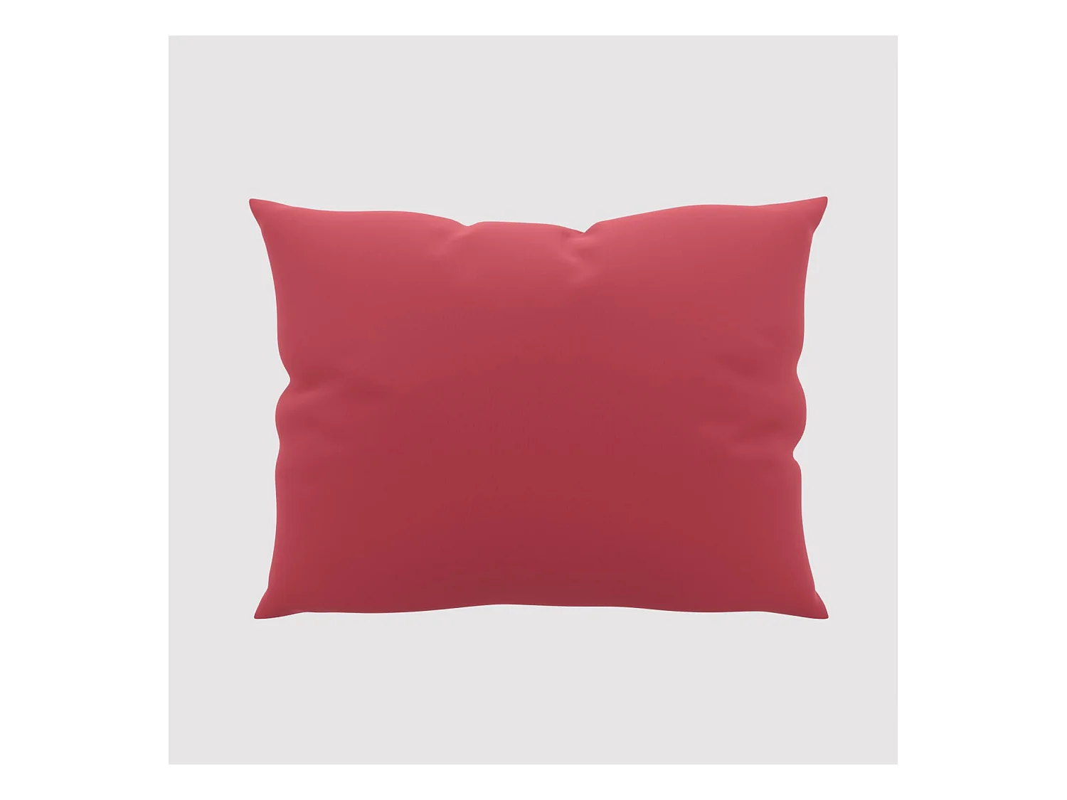 Taie d'oreiller unie 50x70 cm ZZZ rouge