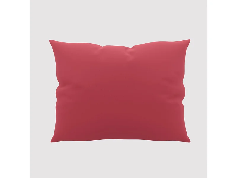 Taie d'oreiller unie 50x70 cm ZZZ rouge