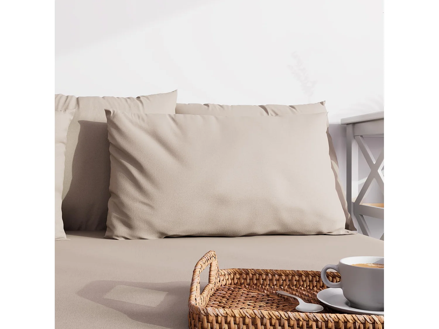 Funda de almohada lisa 50x70 cm ZZZ lino