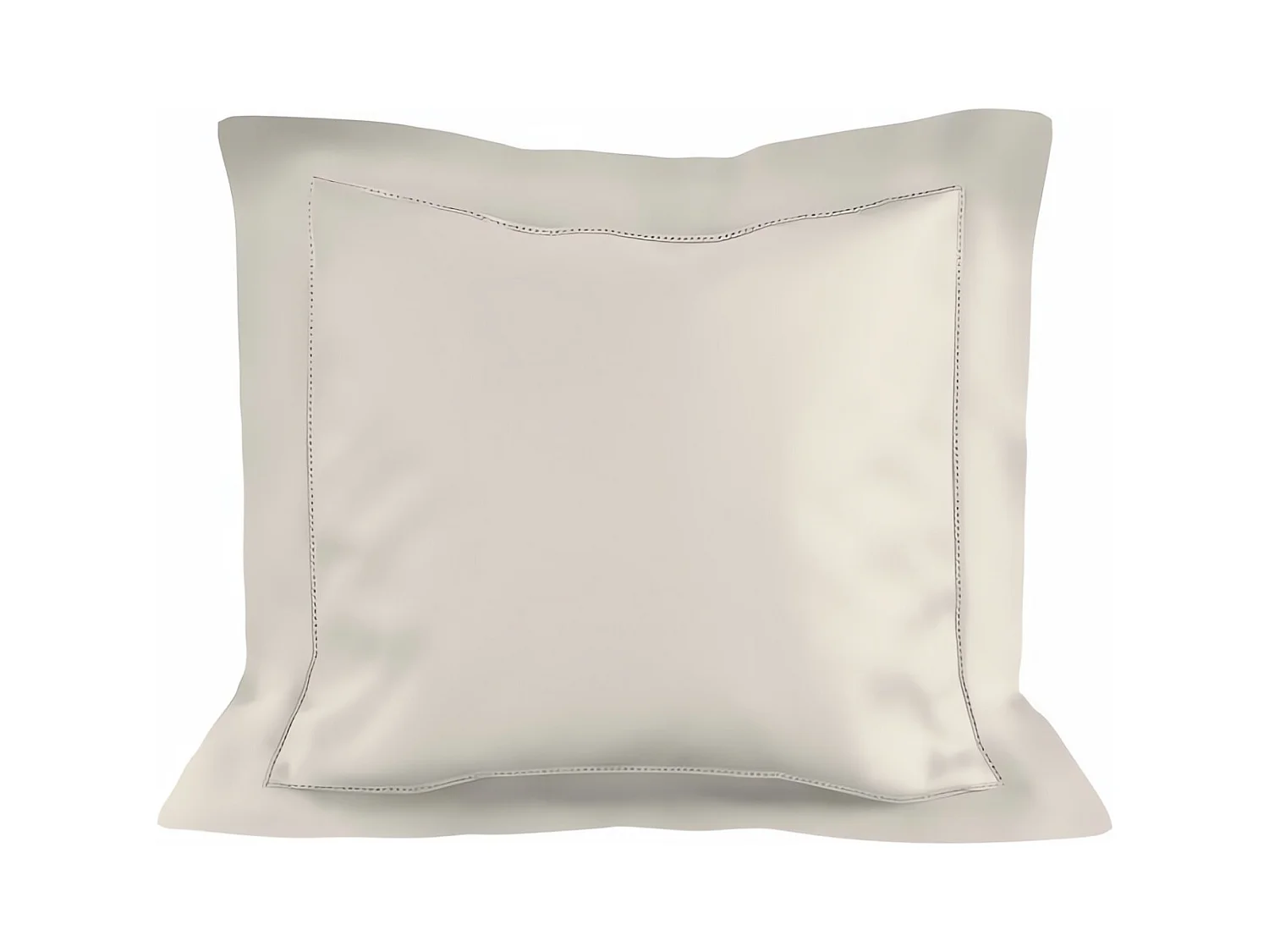 Taie d'oreiller en coton 63x63 cm PERCALE ecru, par Soleil d'ocre