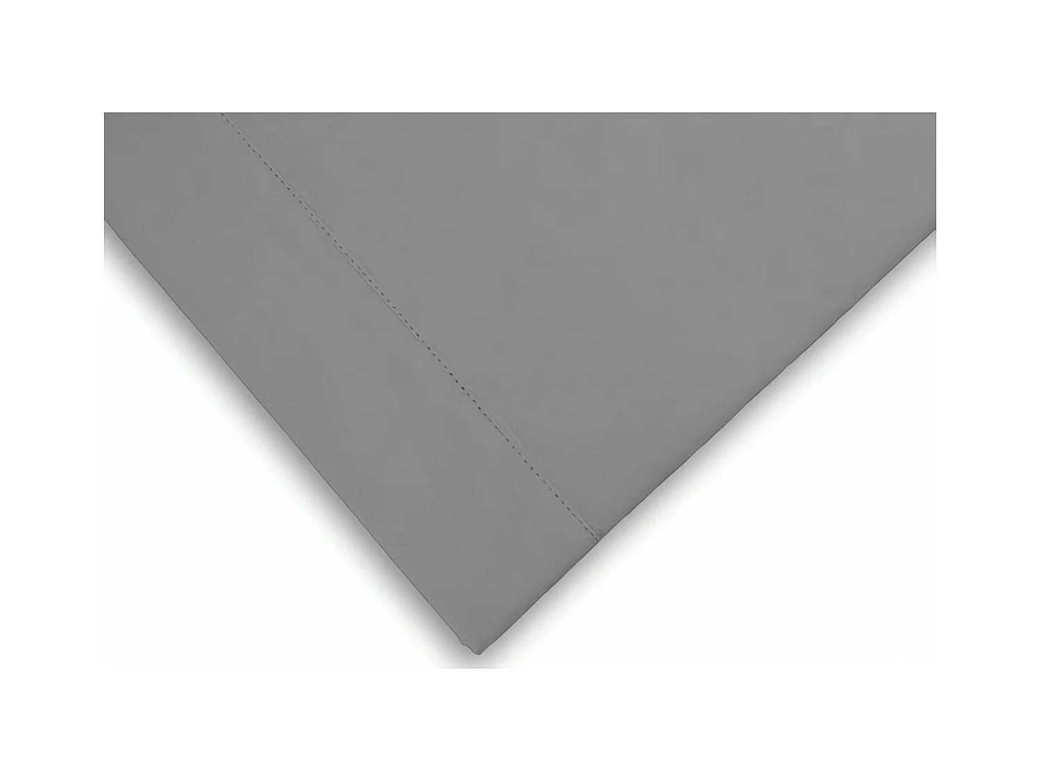 Funda de almohada percal de algodón 65x65 cm gris CAMILLE, de songe de camille