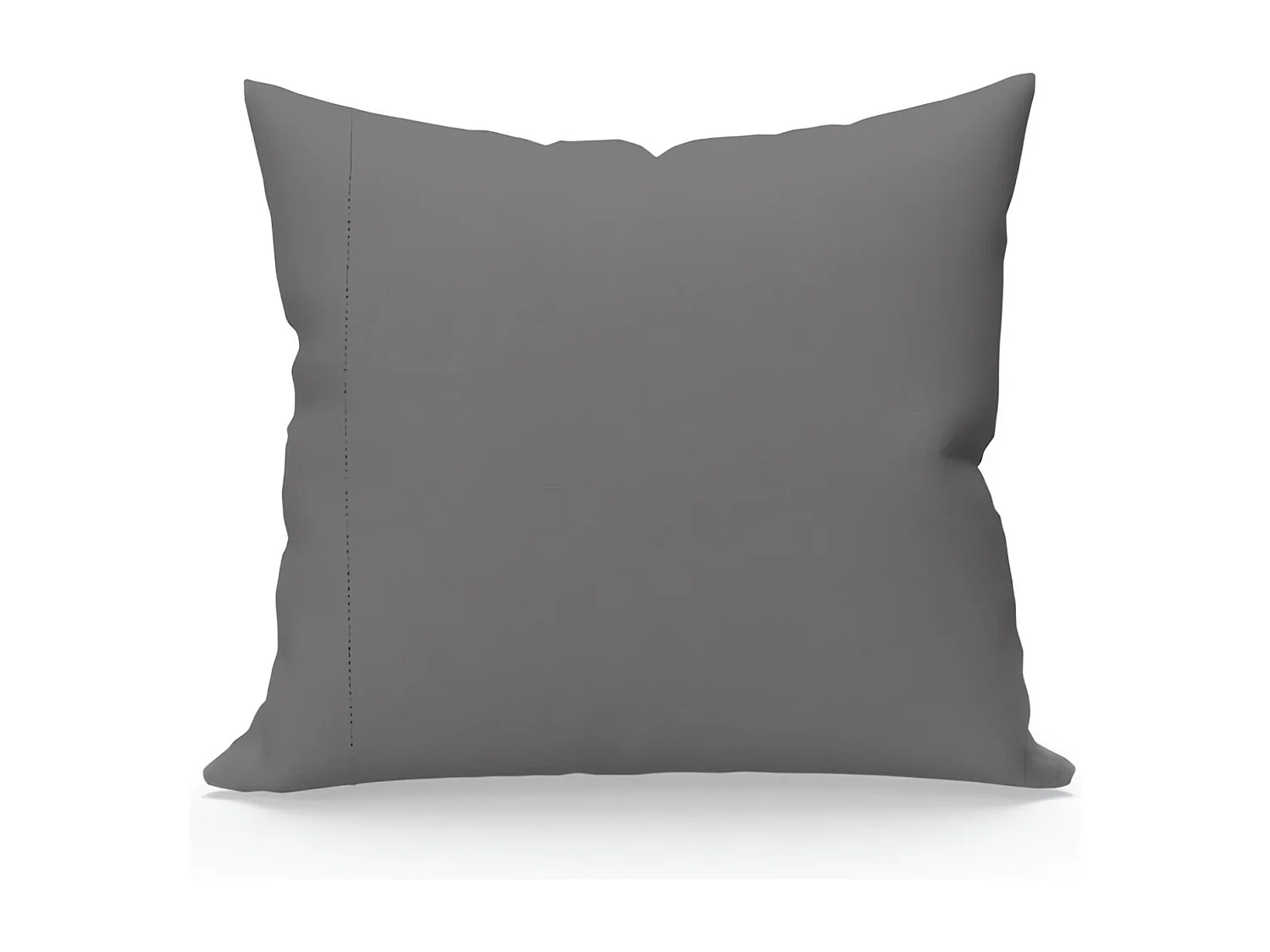 Funda de almohada percal de algodón 65x65 cm gris CAMILLE, por Songe de Camille