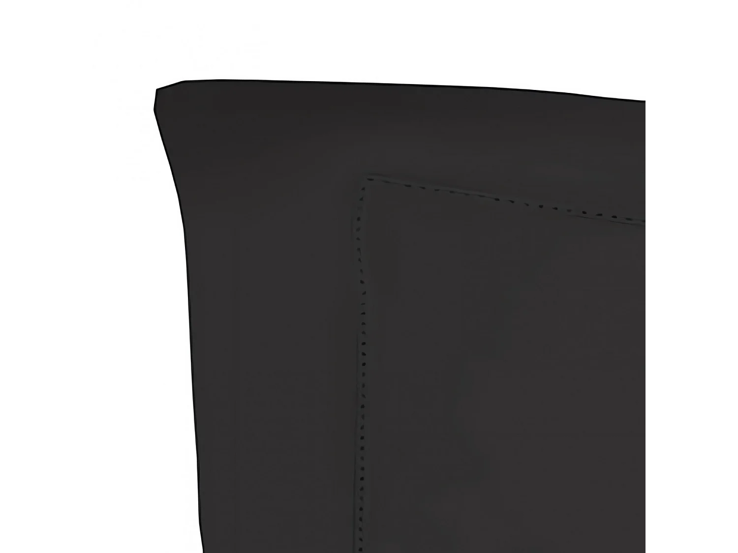 Taie d'oreiller en coton 50x75 cm PERCALE anthracite, par Soleil d'ocre