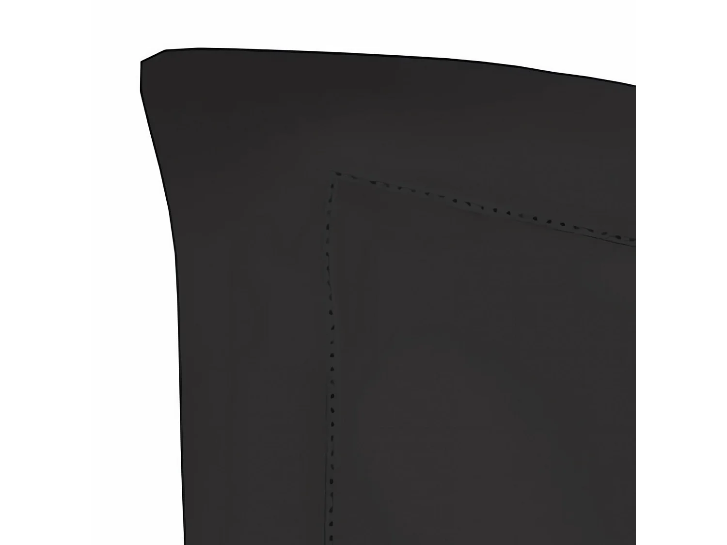 Taie d'oreiller en coton 63x63 cm PERCALE anthracite, par Soleil d'ocre