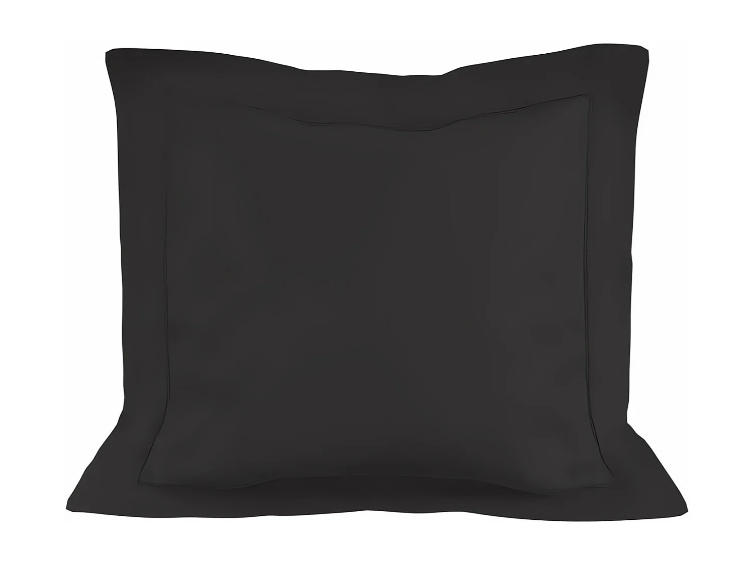 Funda de almohada de algodón 63x63 cm PERCALE antracita