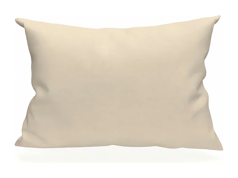 Funda de almohada rectangular US 50x75 cm en algodón liso 57 Hilos SOLEIL D'OCRE crudo