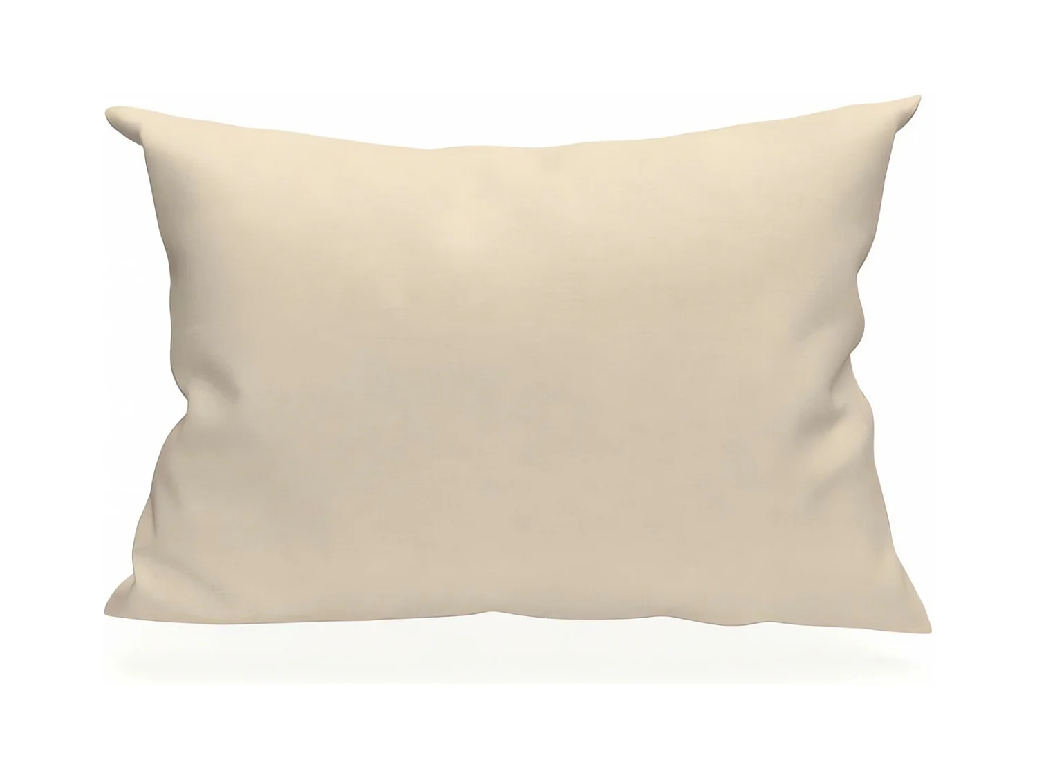 TaieTaie d'oreiller rectangle US 50x75 cm en coton uni 57 Fils SOLEIL D'OCRE écru