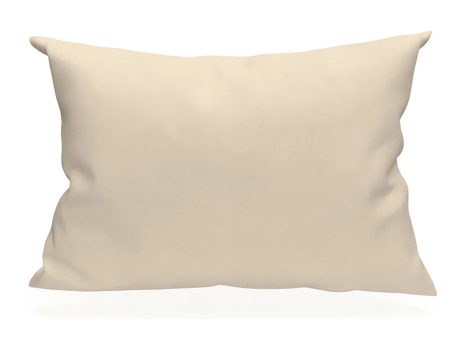 Funda de almohada rectangular US 50x75 cm en algodón liso 57 Hilos SOLEIL D'OCRE crudo